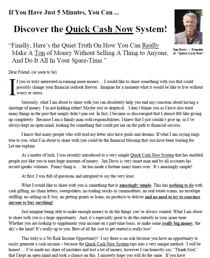 Quick Cash Now - Page 1